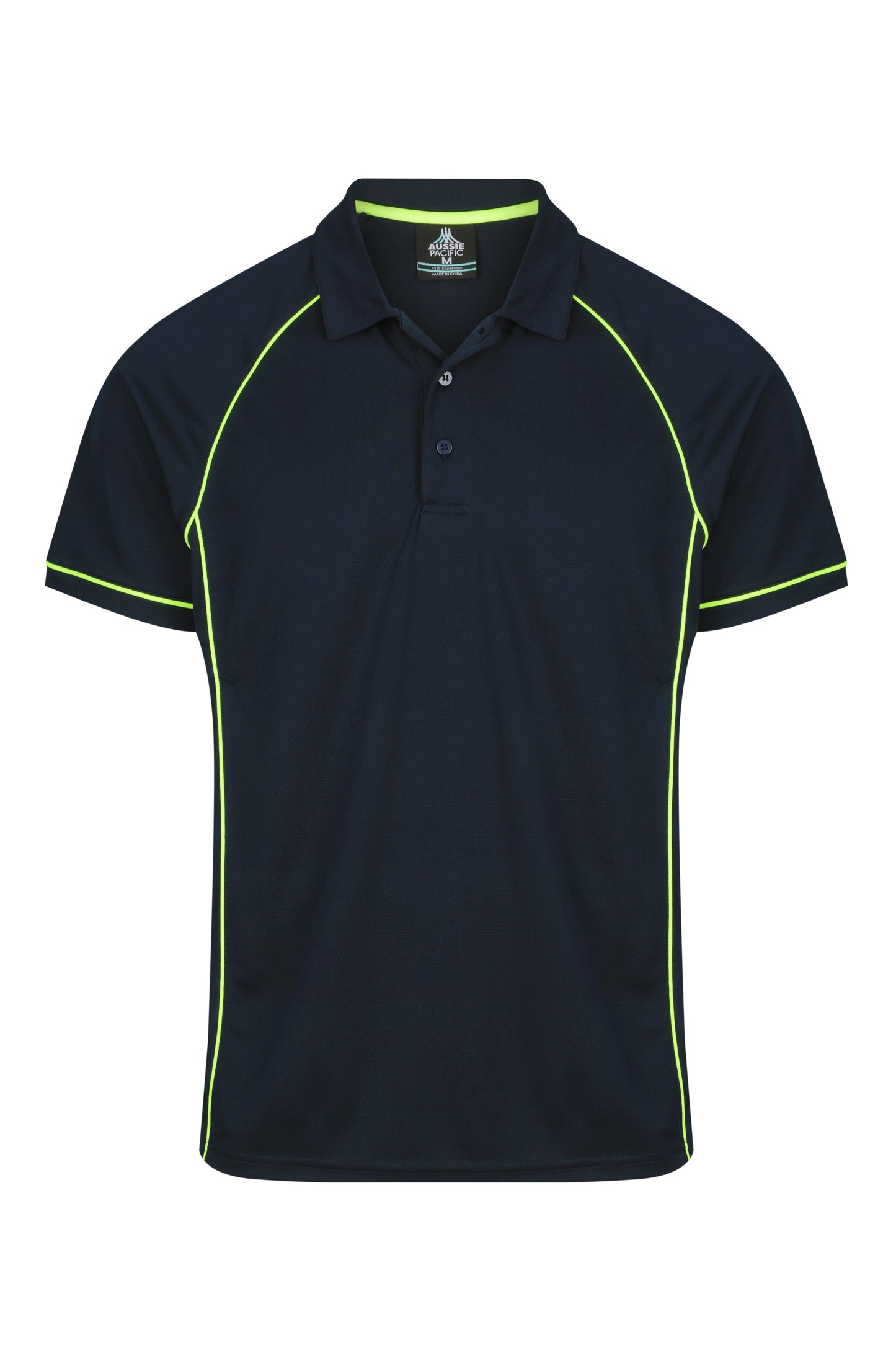 NAVY/GREEN - Endeavour Mens Polos