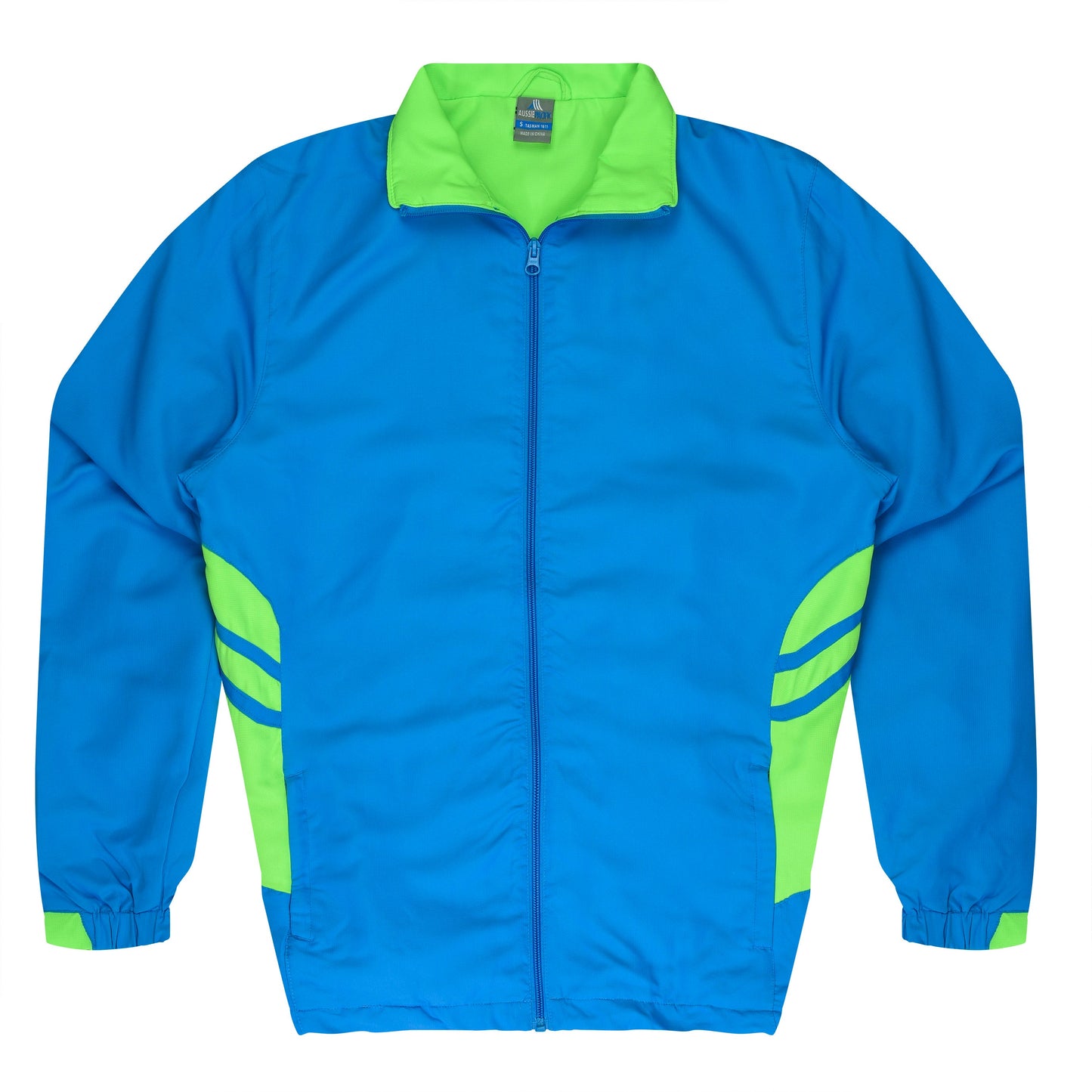 CYAN/NEON GREEN - Tasman Kids Tracktops