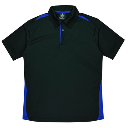 BLACK/ROYAL - Paterson Kids Polos