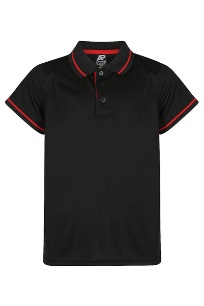 BLACK/RED - Cottesloe Kids Polos