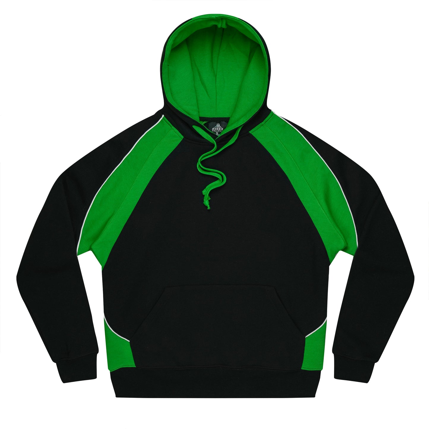 BLACK/KAWA GREEN/WHITE - Huxley Mens Hoodies
