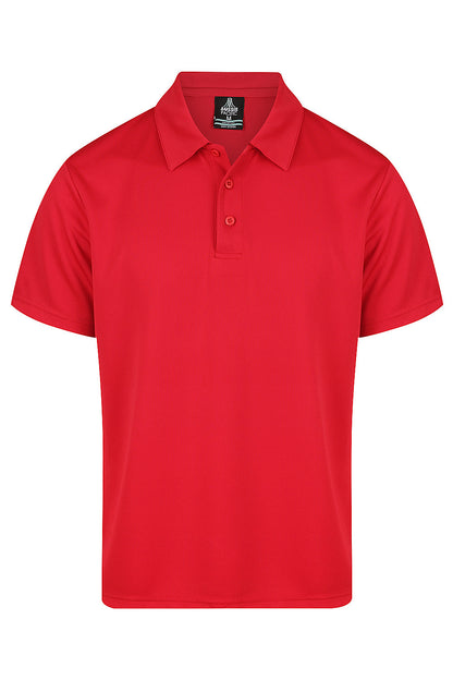 Red - Botany Mens Polos