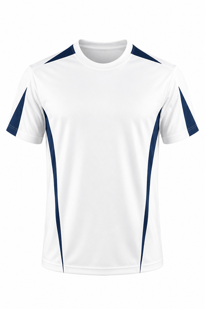 WHITE/NAVY - Eureka Kids Tees
