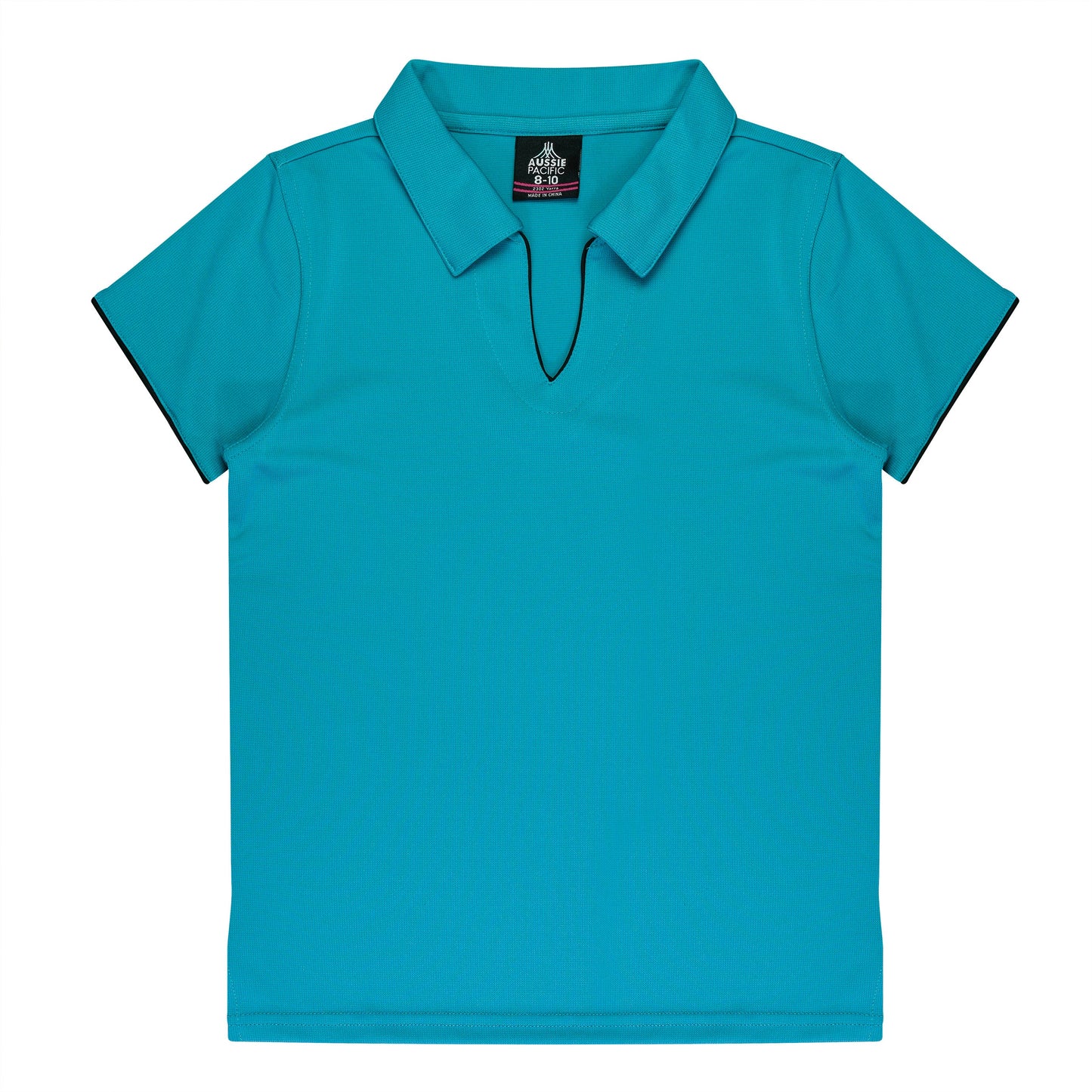 TEAL/BLACK - Yarra Lady Polos