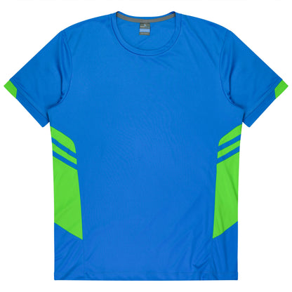 CYAN/NEON GREEN - Tasman Mens Tees