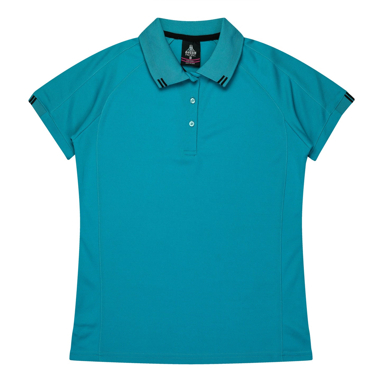 TEAL/BLACK - Flinders Lady Polos