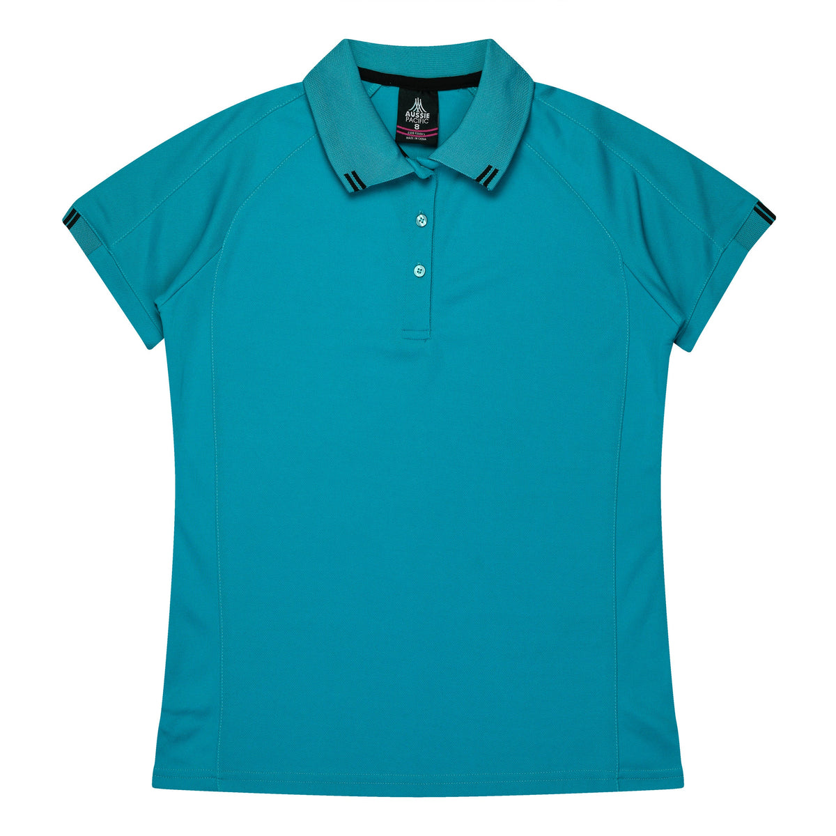 TEAL/BLACK - Flinders Lady Polos
