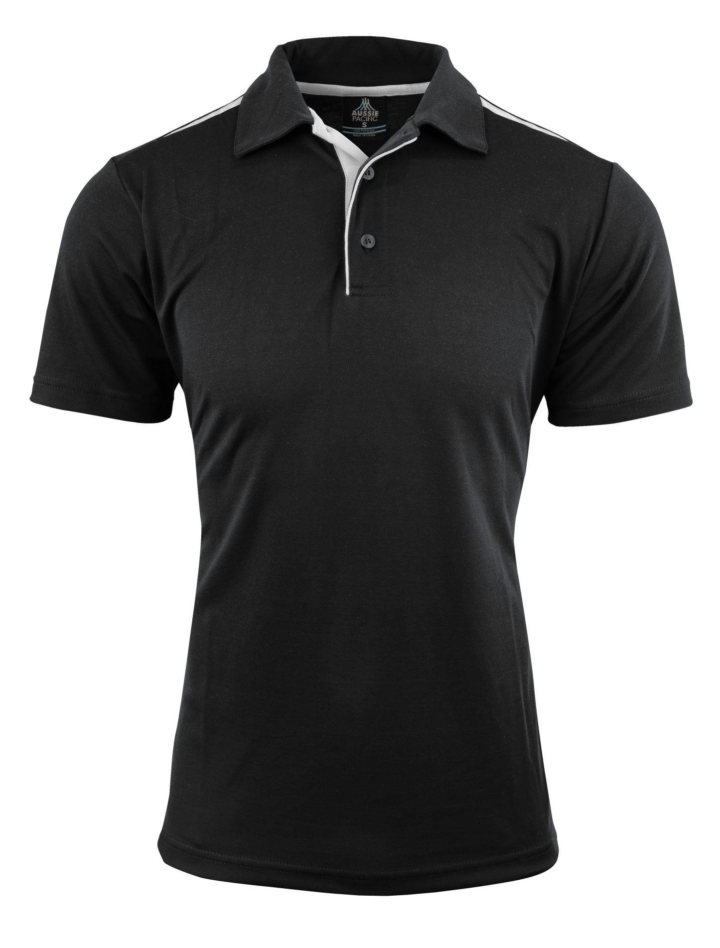 BLACK/WHITE - Paterson Mens Polos