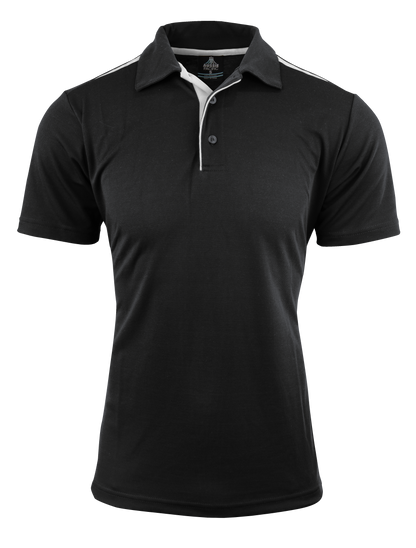 BLACK/WHITE - Paterson Mens Polos