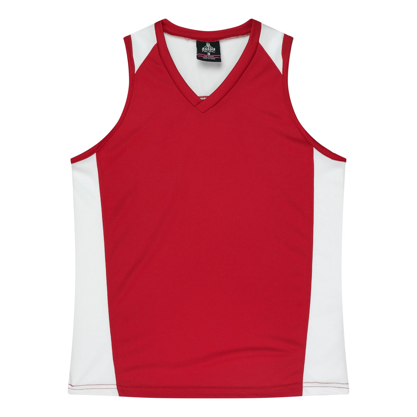 RED/WHITE - Premier Lady Singlets