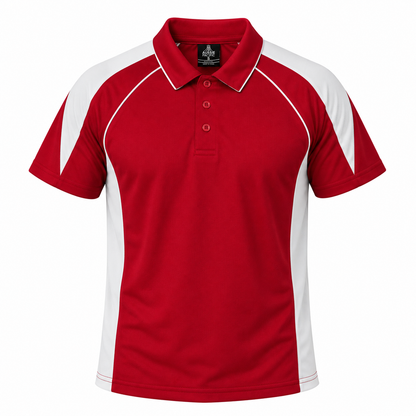 RED/WHITE - Premier Mens Polos