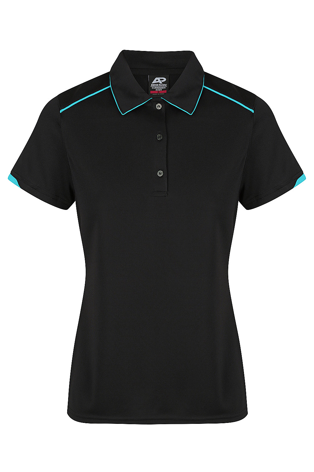 BLACK/CYAN - Currumbin Lady Polos