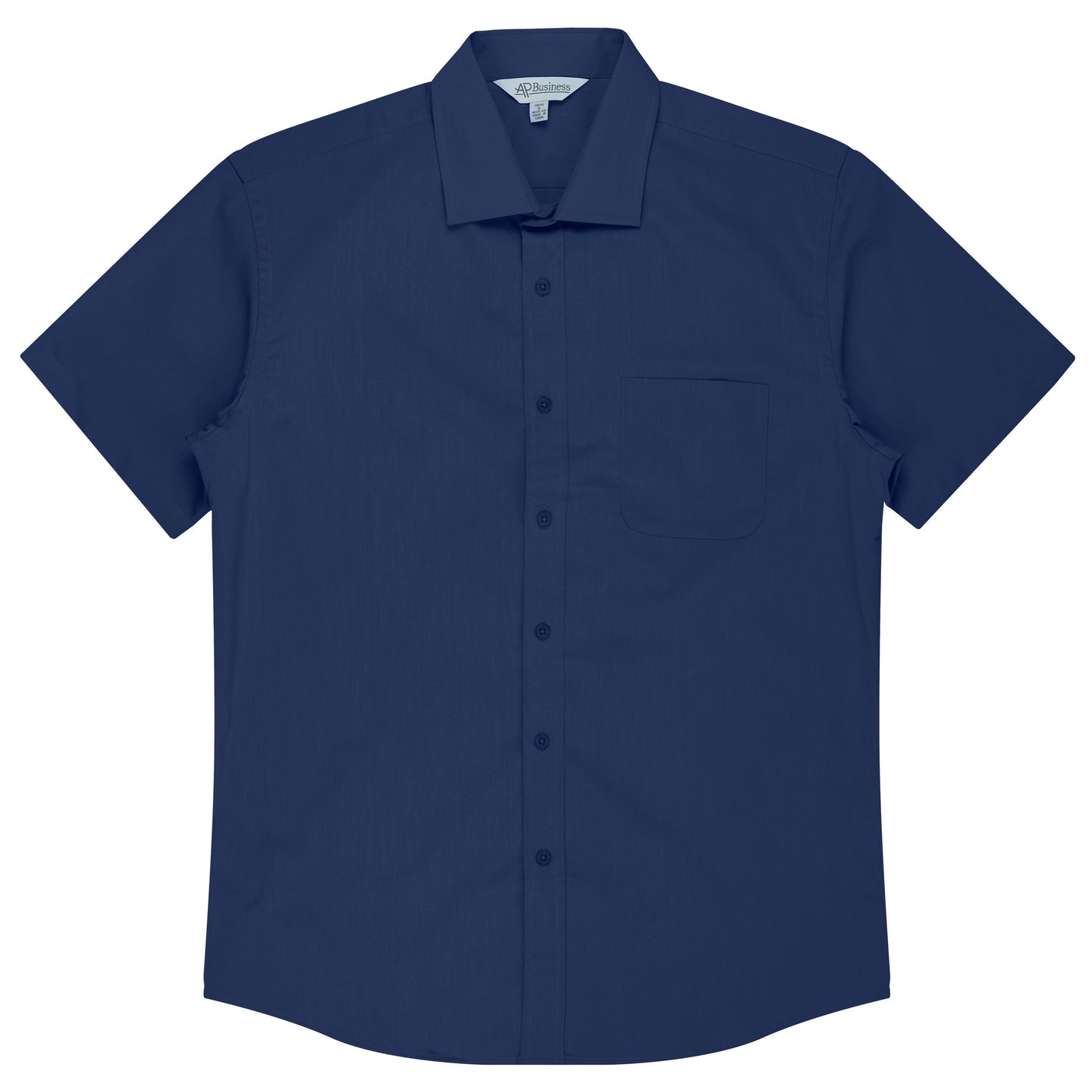 NAVY - Mosman Mens Shirt Short Sleeve