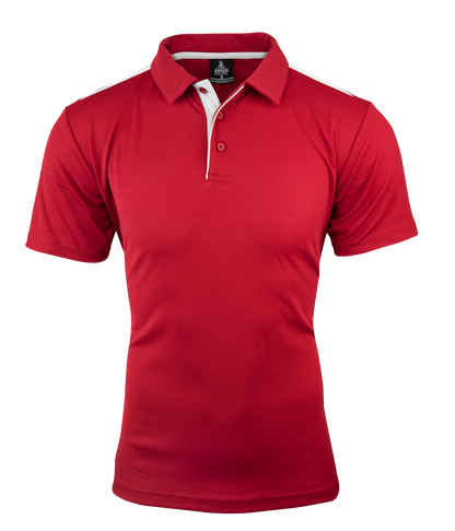 RED/WHITE - Paterson Mens Polos