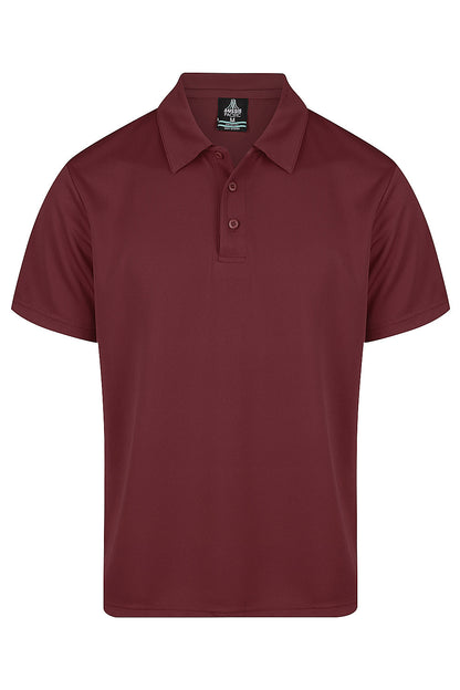 MAROON - Botany Mens Polos
