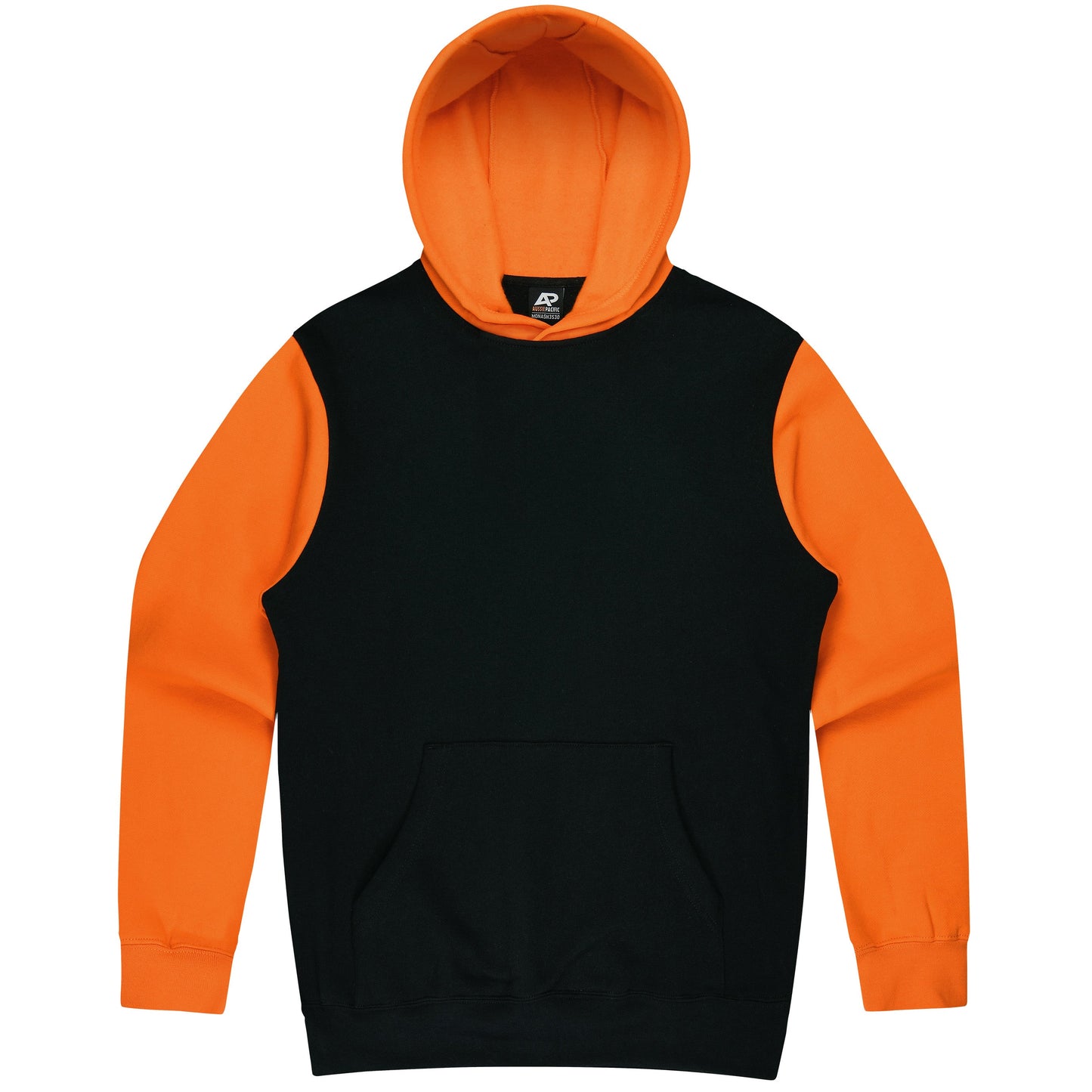 BLACK/ELECTRIC ORANGE - Monash Kids Hoodies