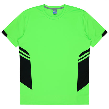 NEON GREEN/BLACK - Tasman Mens Tees