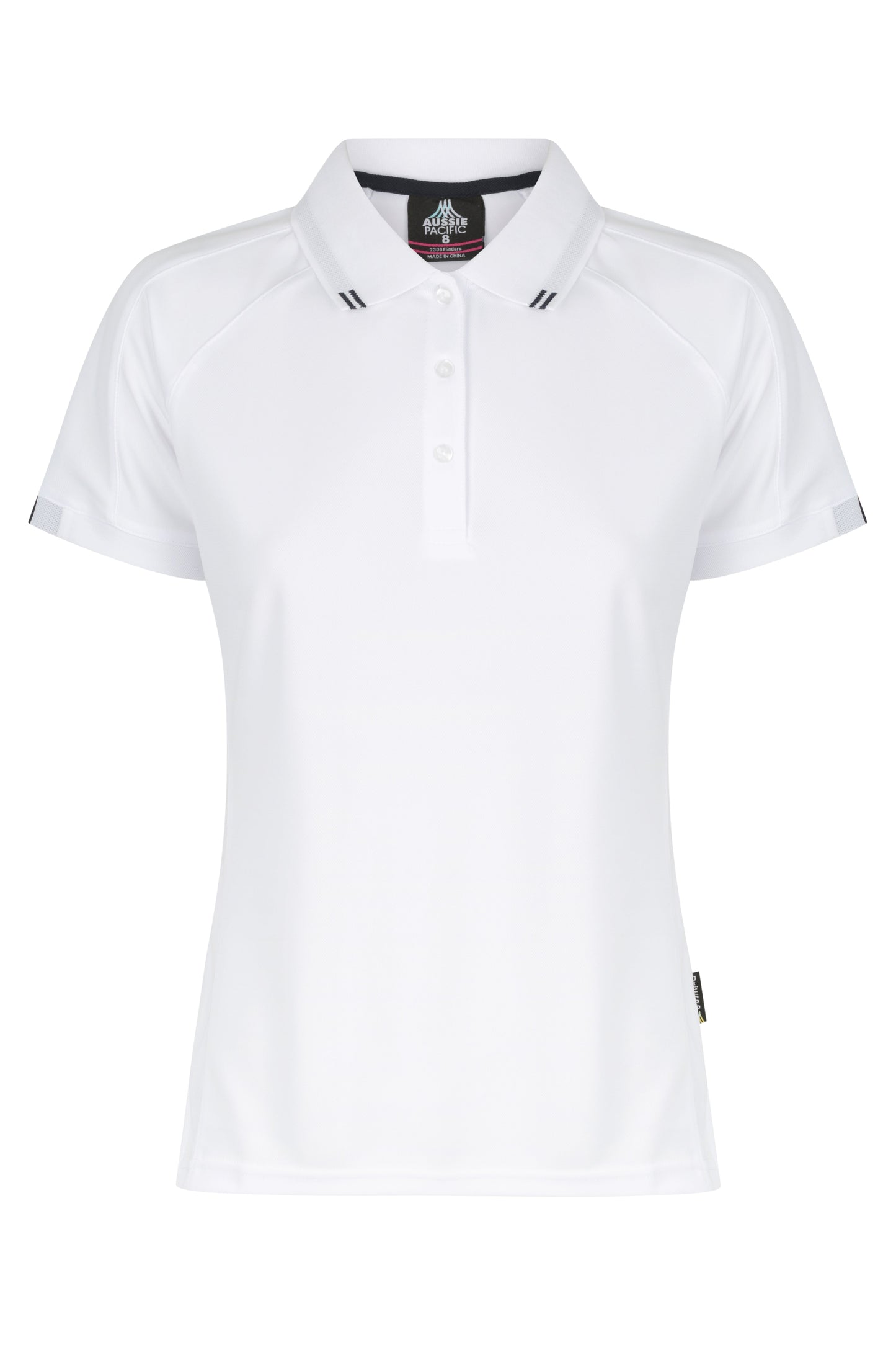 WHITE/NAVY - Flinders Lady Polos