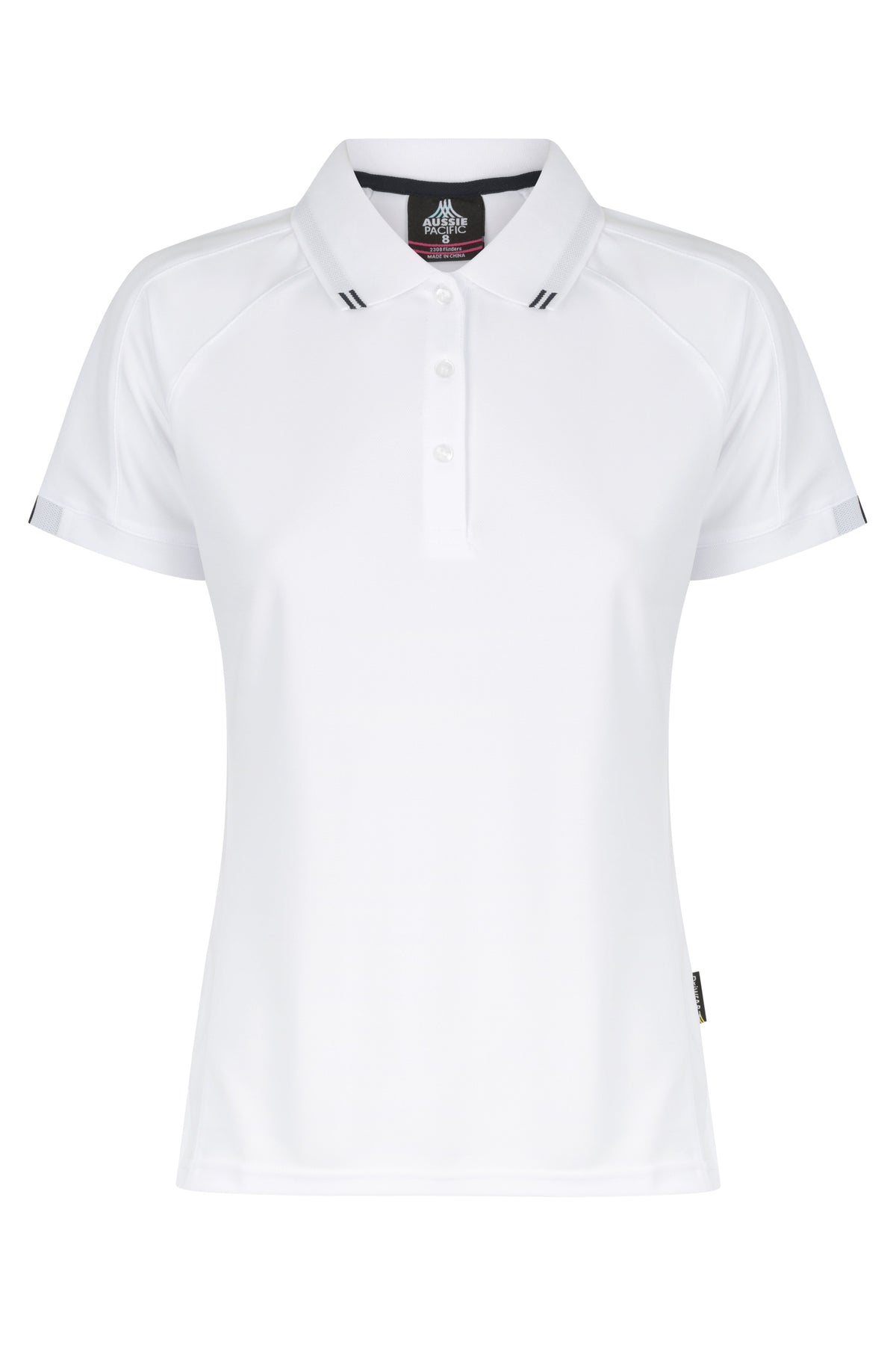 WHITE/NAVY - Flinders Lady Polos