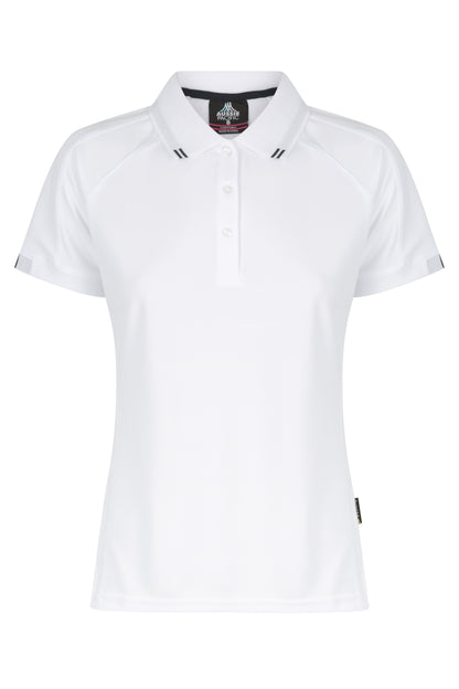 WHITE/NAVY - Flinders Lady Polos