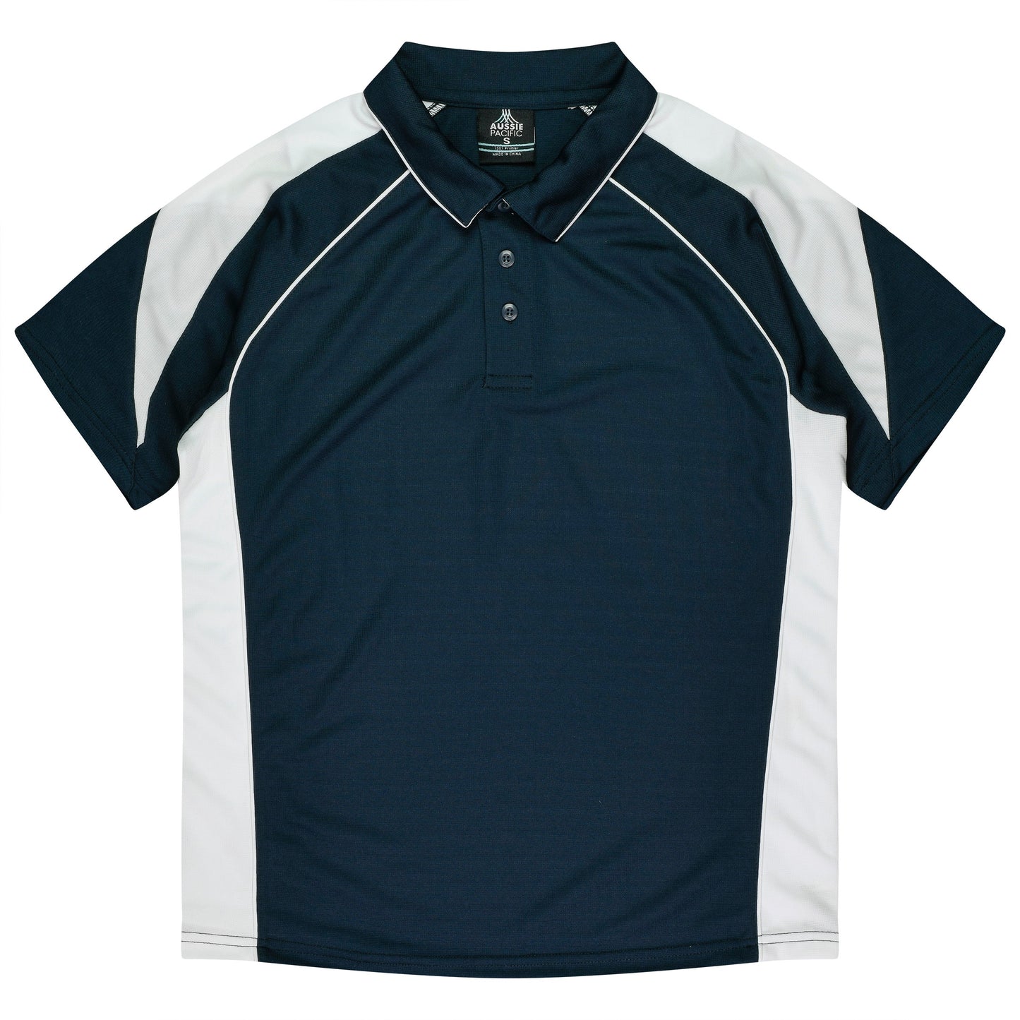 NAVY/WHITE - Premier Kids Polos