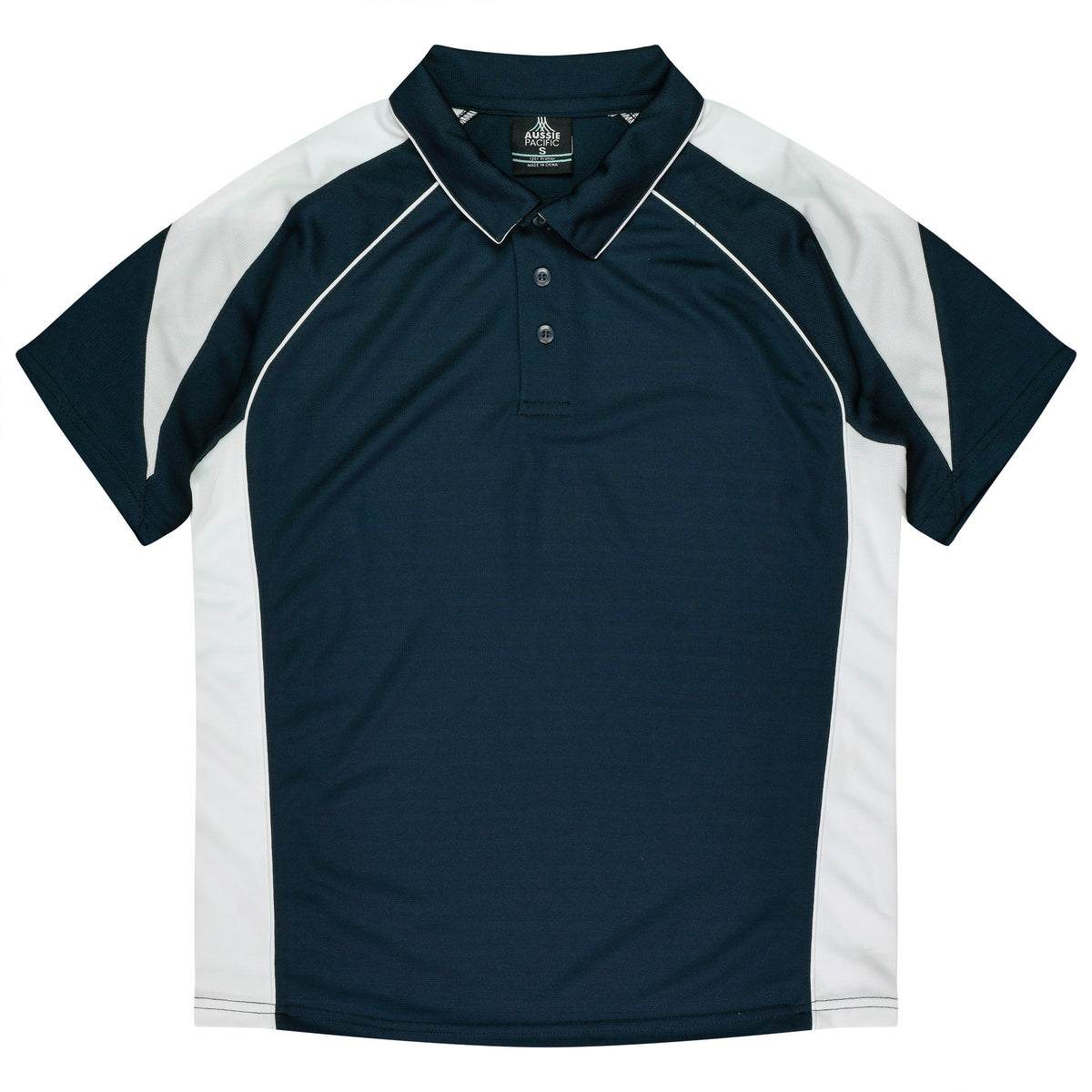NAVY/WHITE - Premier Kids Polos