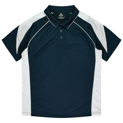 NAVY/WHITE - Premier Kids Polos