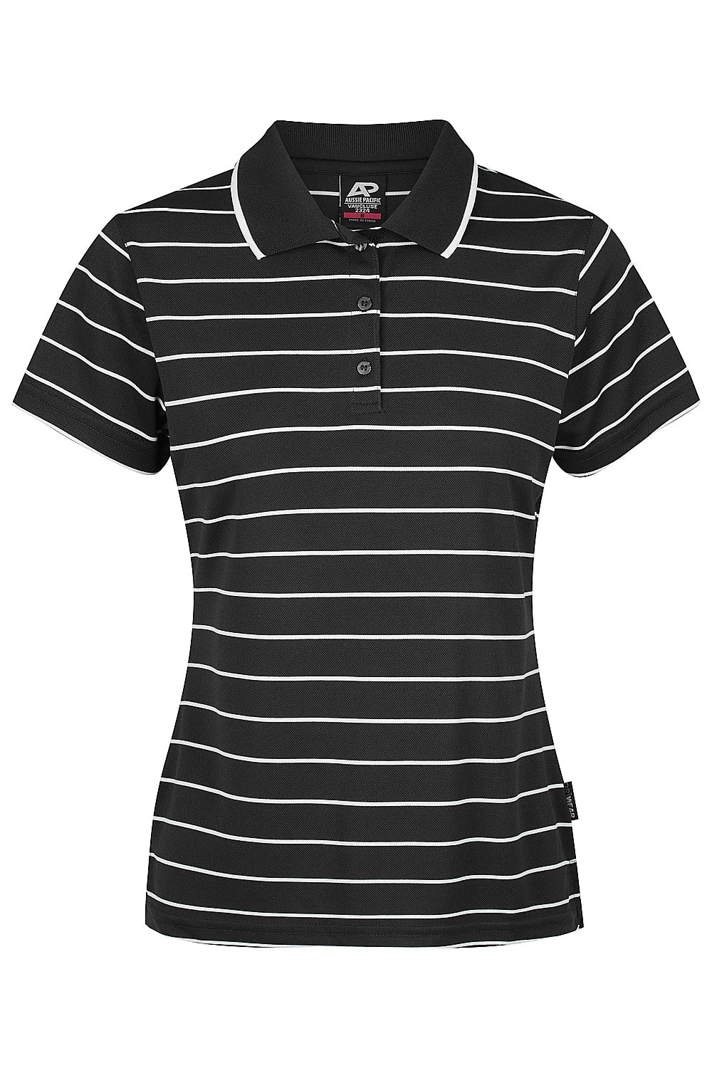 BLACK/WHITE - Vaucluse Lady Polos