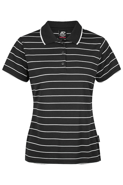 BLACK/WHITE - Vaucluse Lady Polos