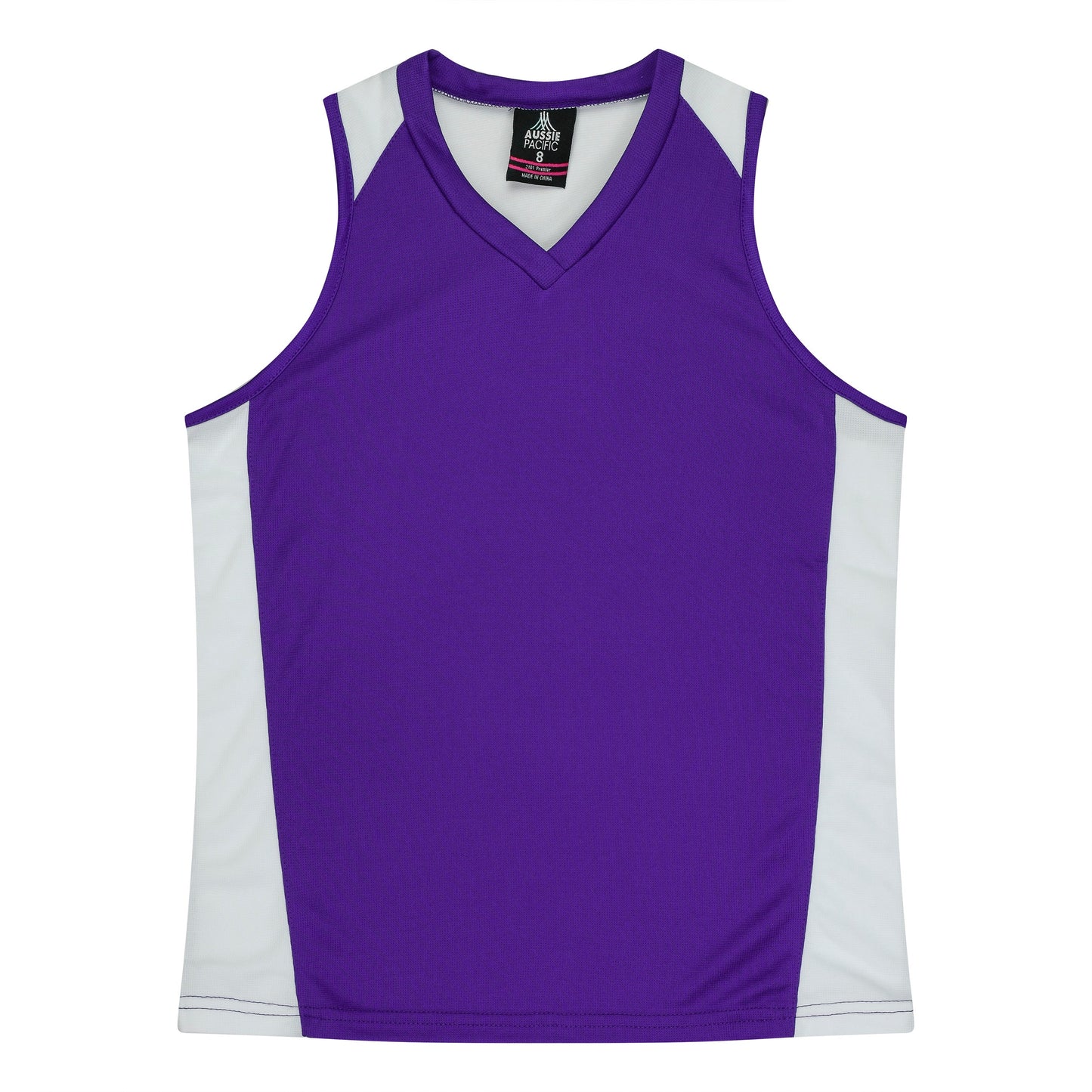 PURPLE/WHITE - Premier Lady Singlets