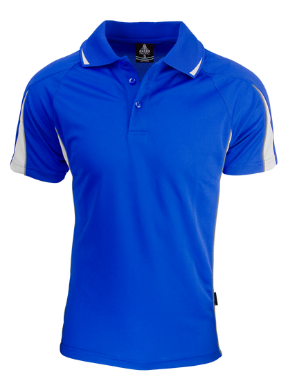 ROYAL/WHITE - Eureka Mens Polos