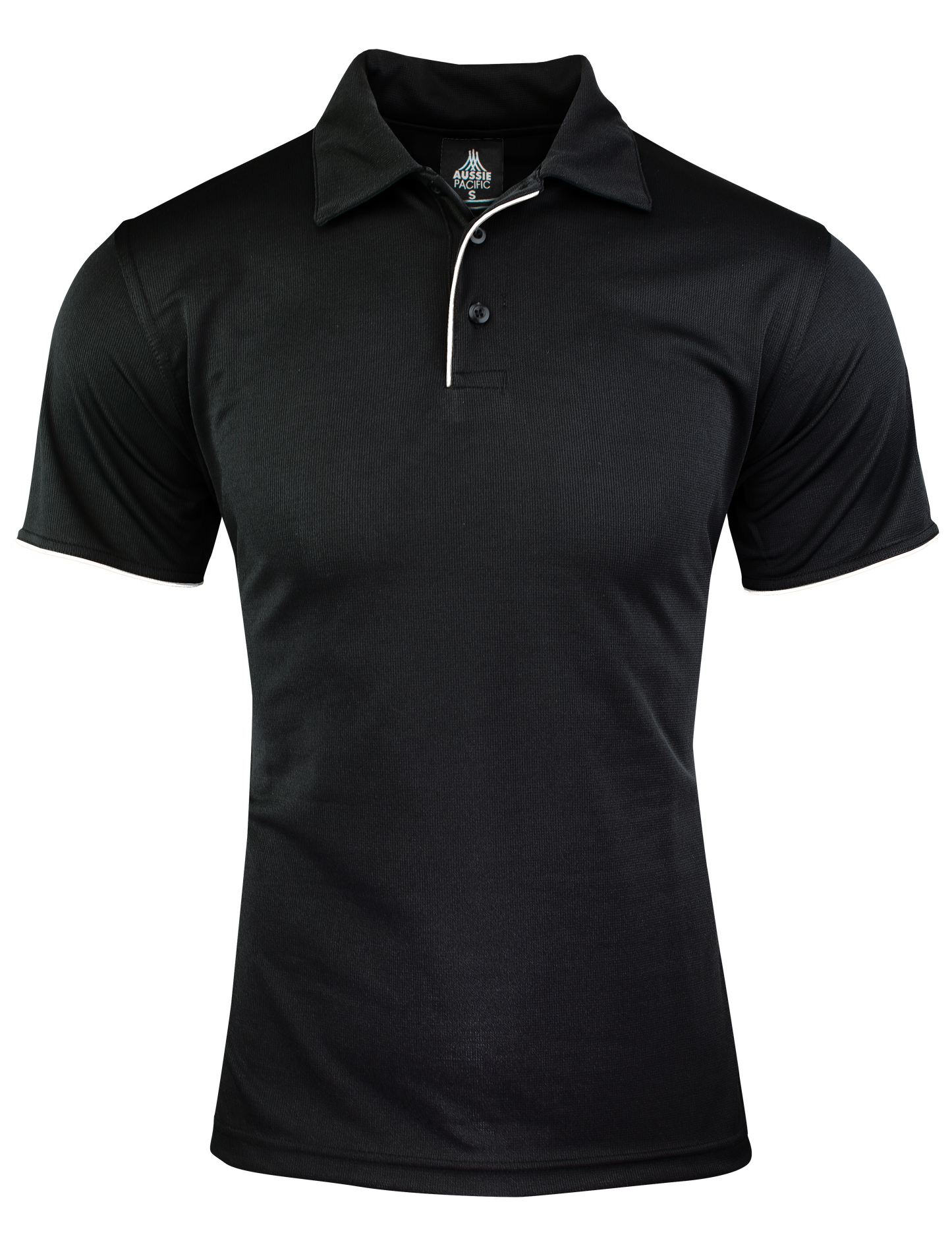 BLACK/WHITE - Yarra Mens Polos