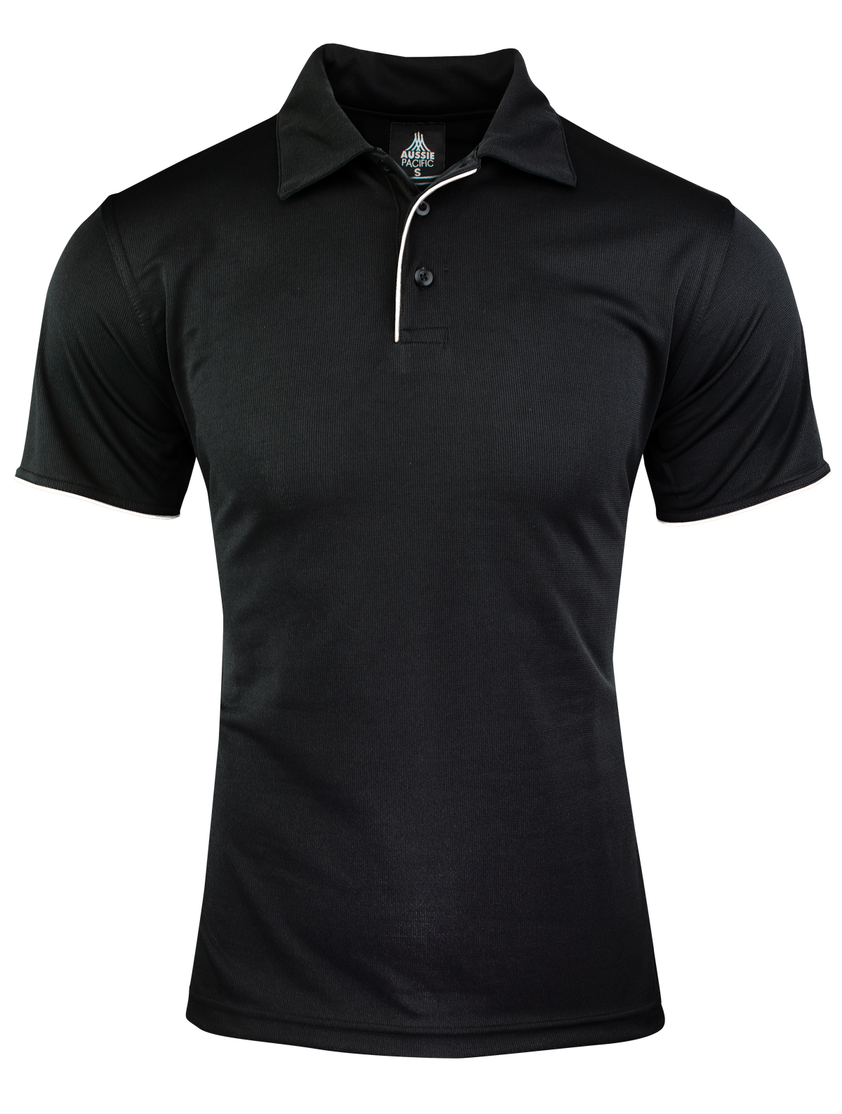 BLACK/WHITE - Yarra Mens Polos