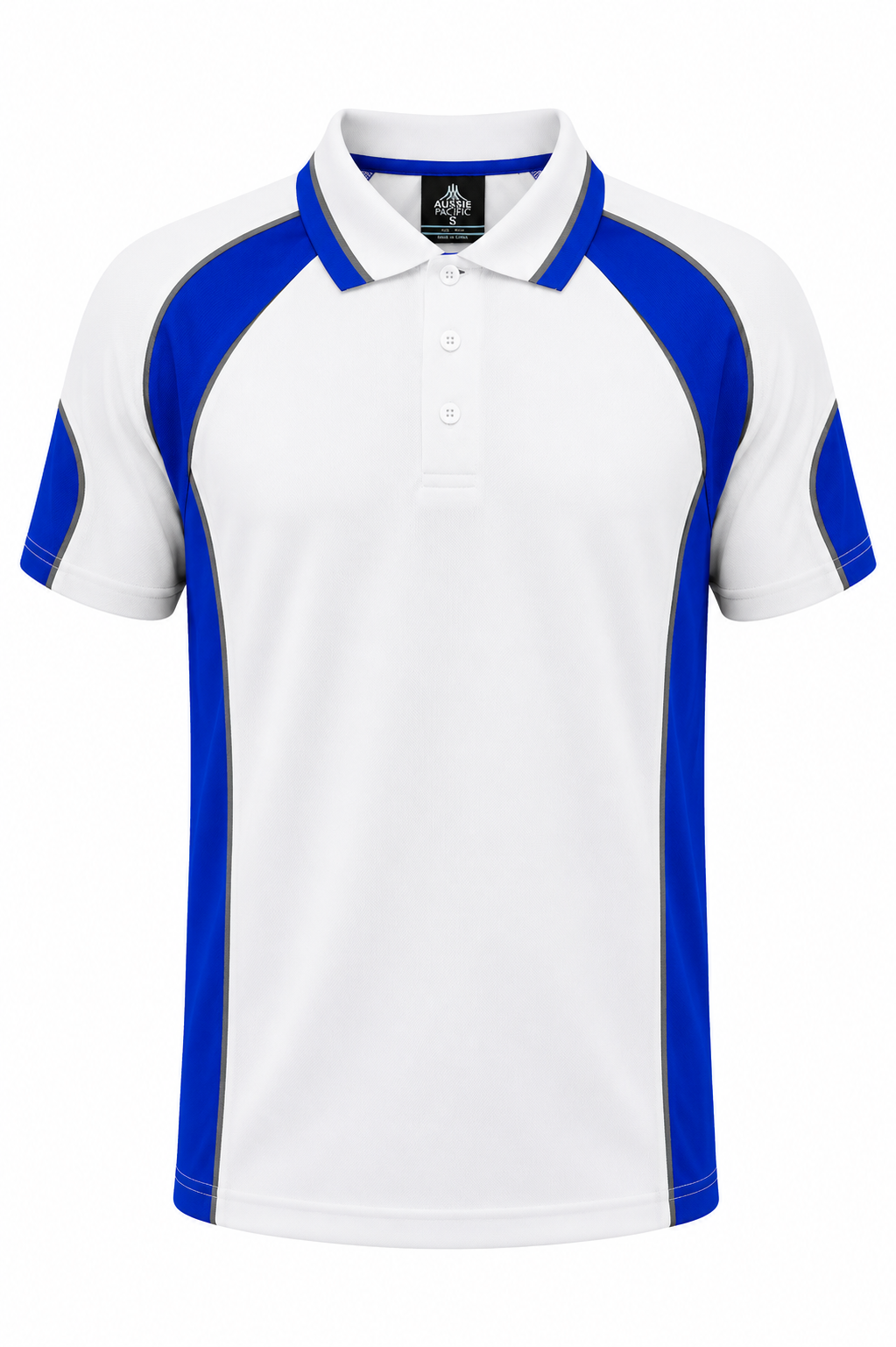 WHITE/ROYAL - Murray Mens Polos
