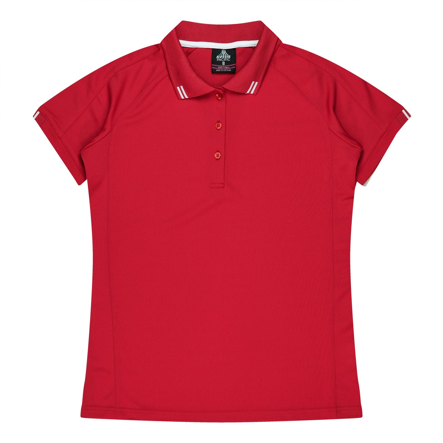 RED/WHITE - Flinders Lady Polos