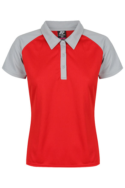 RED/SILVER - Manly Lady Polos
