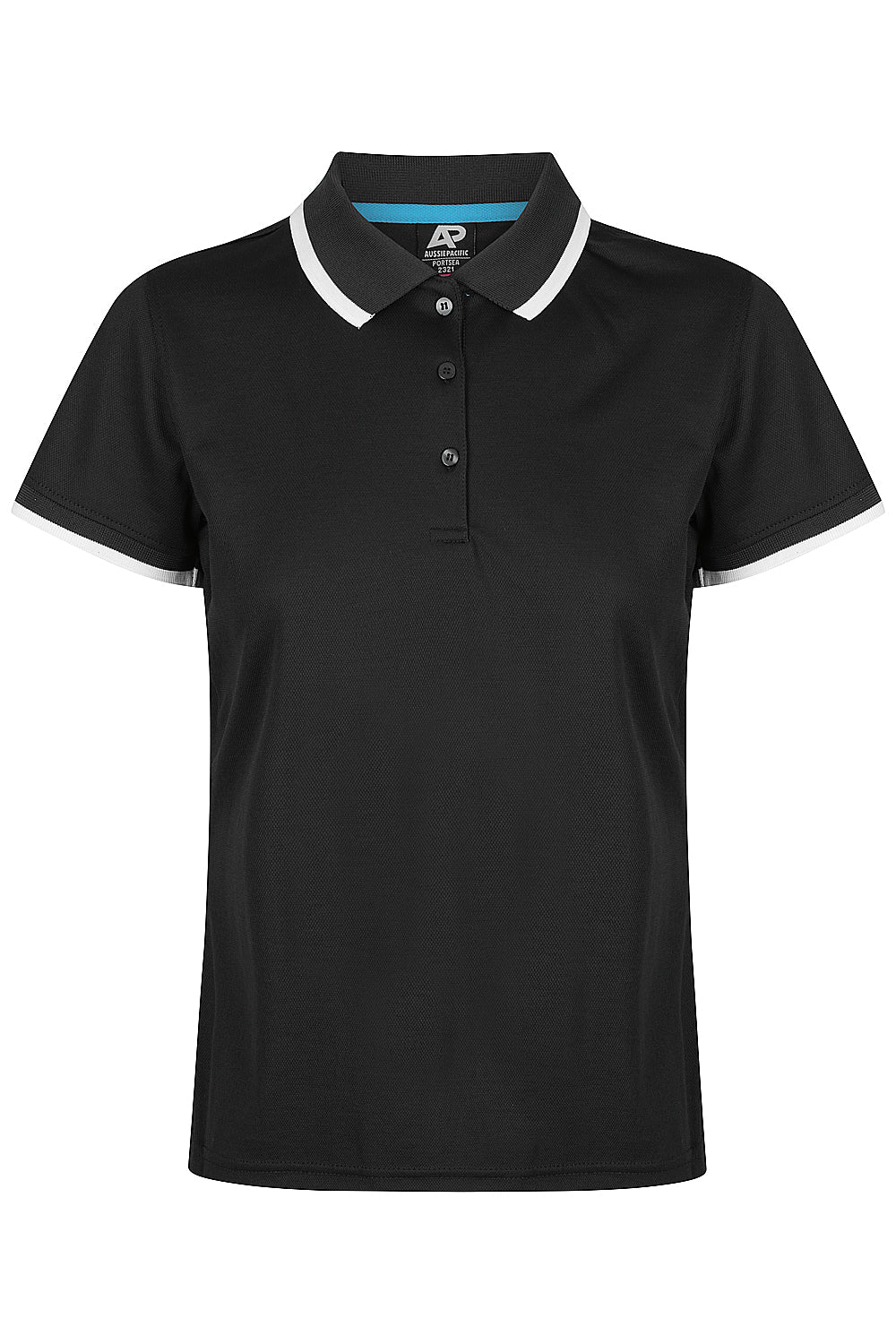 BLACK/WHITE - Portsea Lady Polos