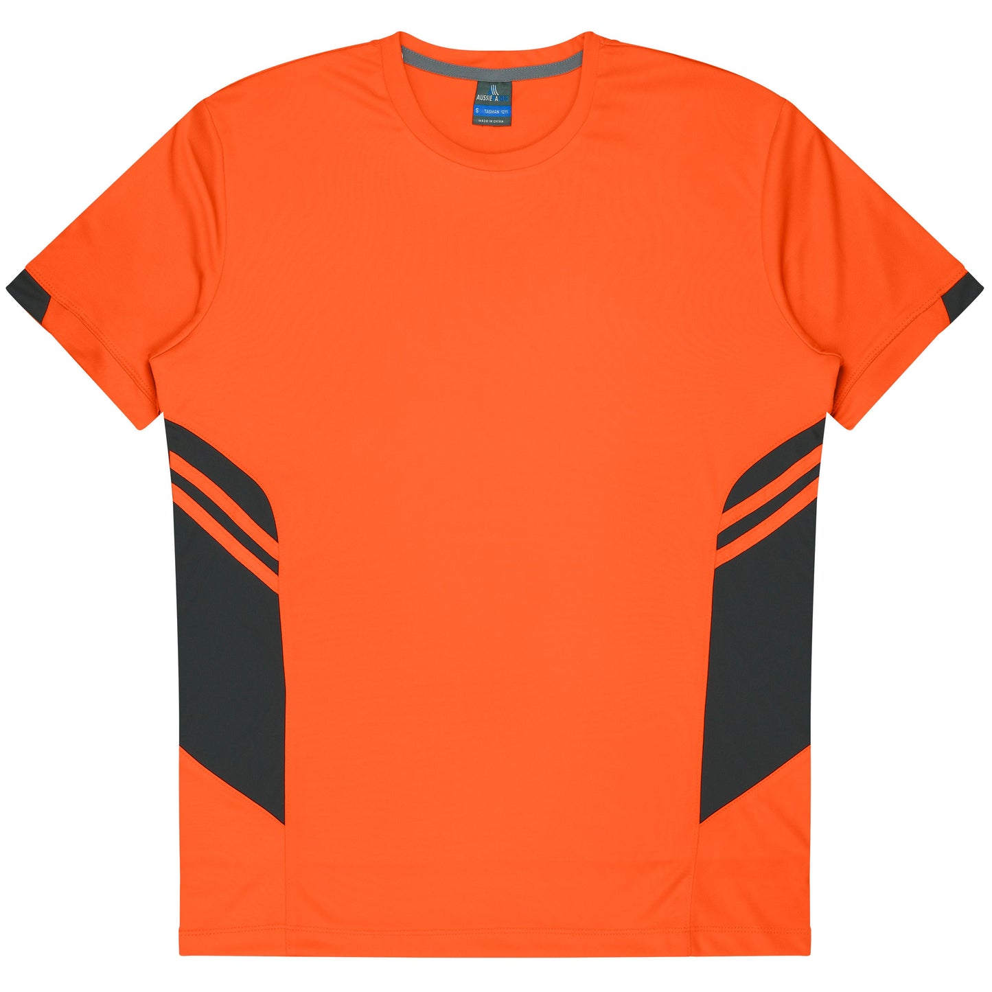 NEON ORANGE/SLATE - Tasman Mens Tees