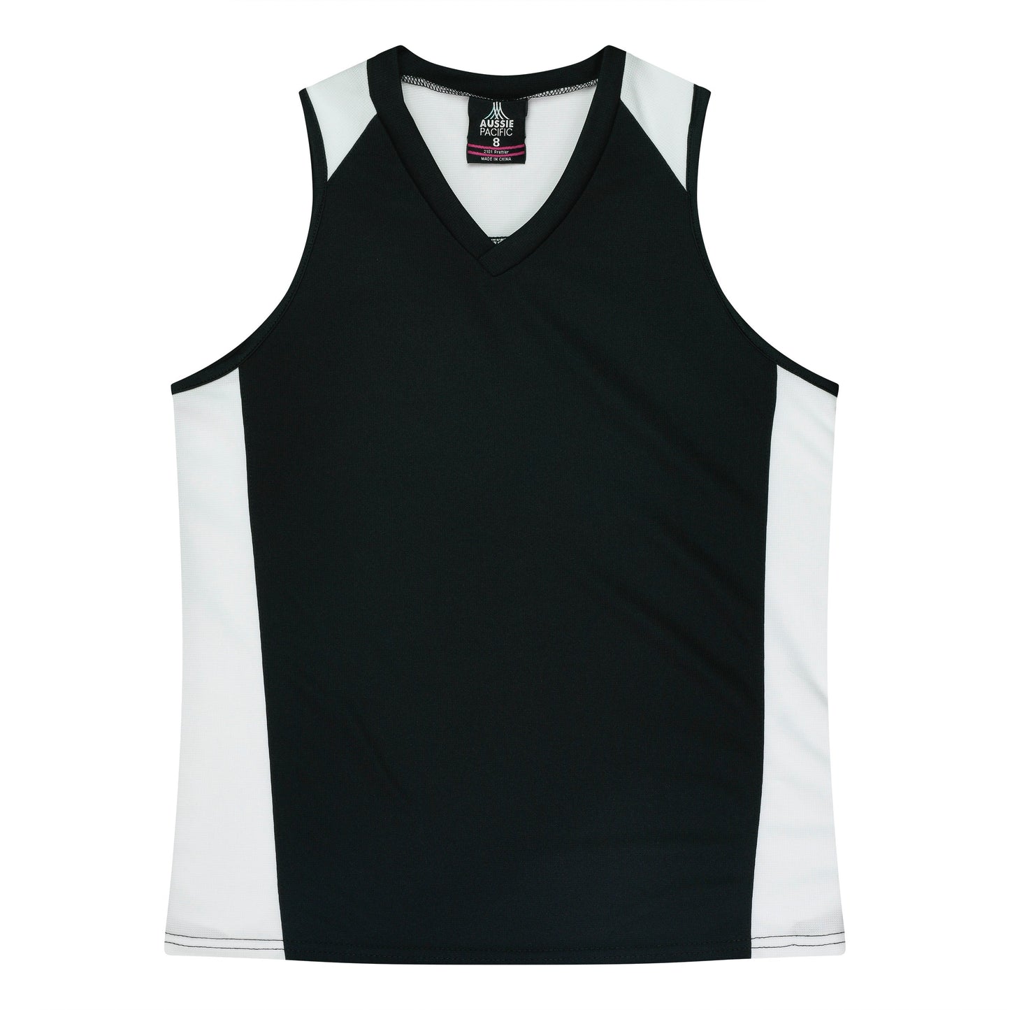 BLACK/WHITE - Premier Lady Singlets