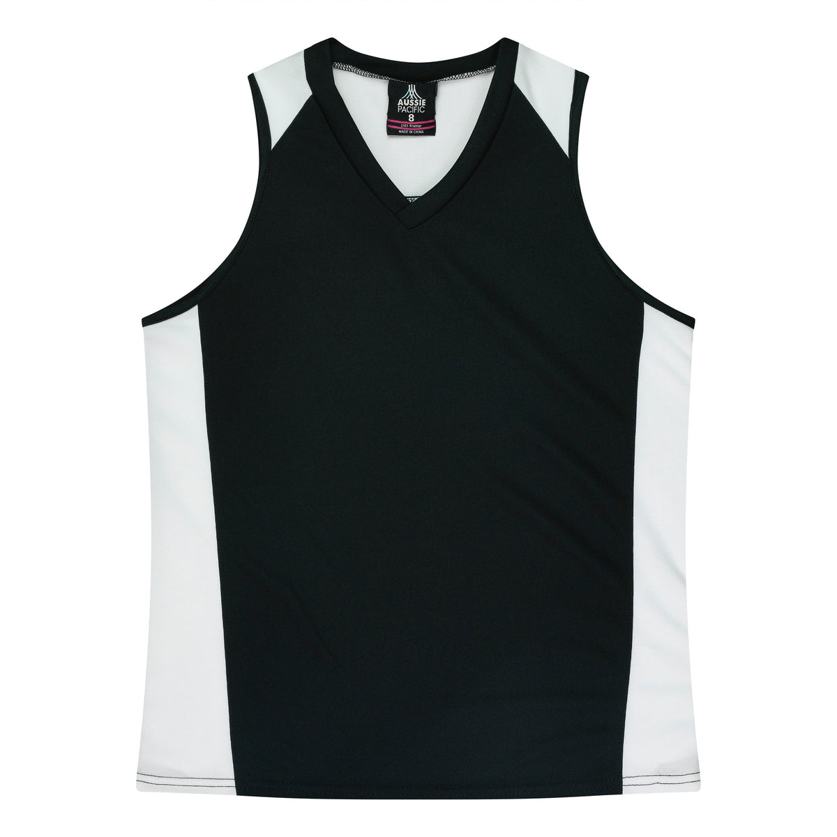 BLACK/WHITE - Premier Lady Singlets