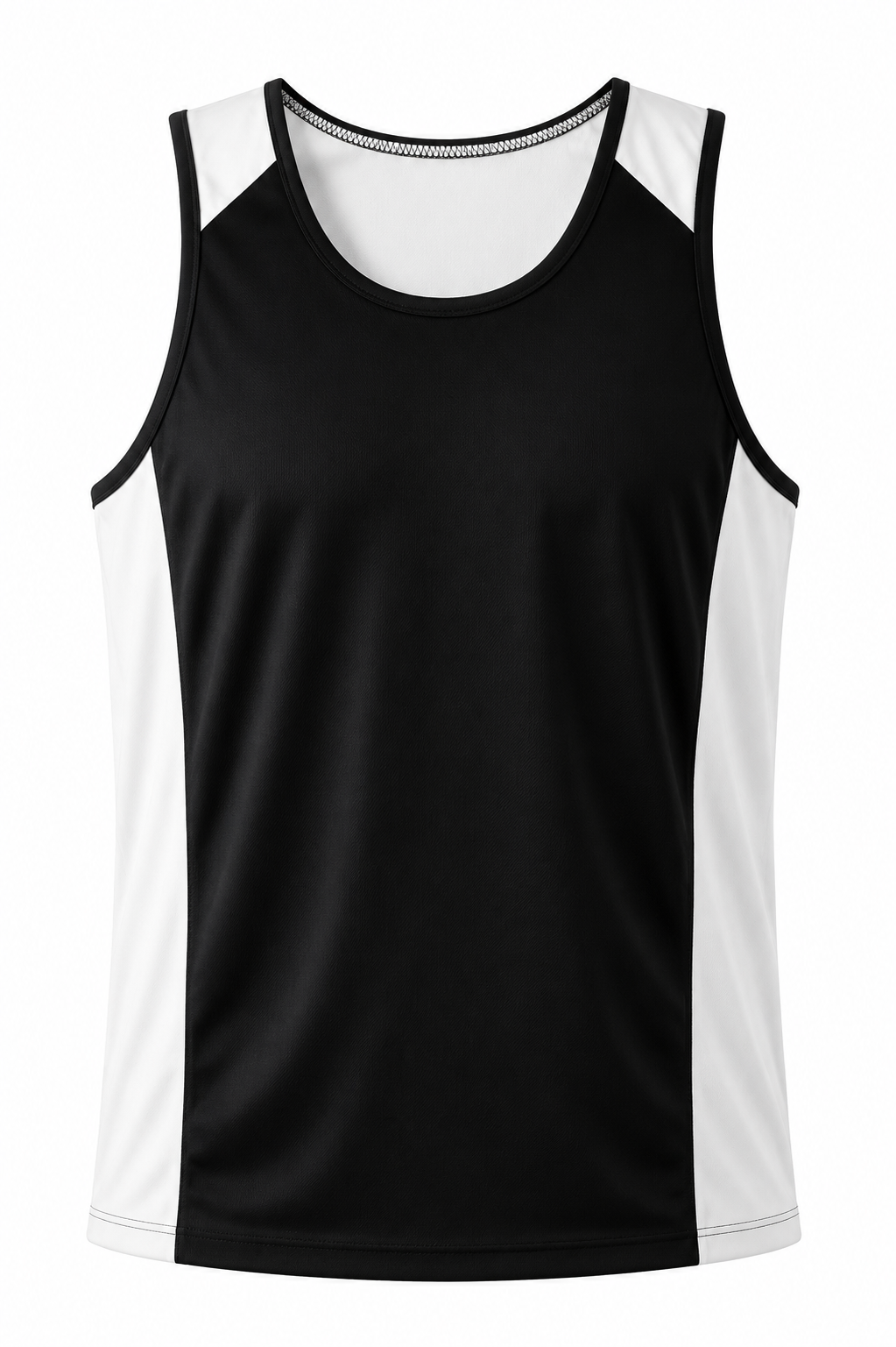 BLACK/WHITE - Premier Mens Singlets