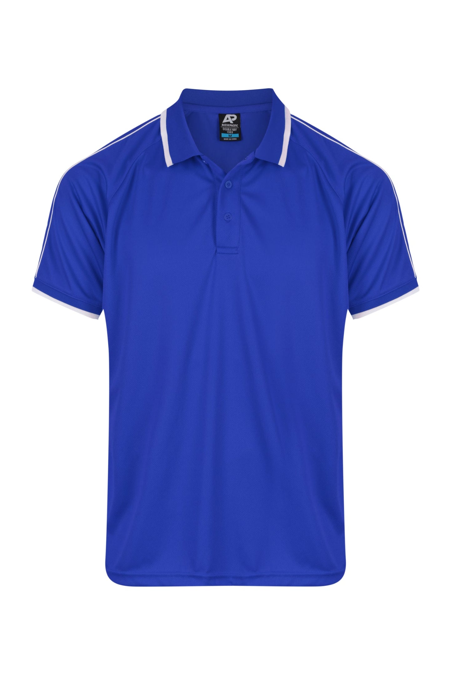ROYAL/WHITE - Double Bay Mens Polos