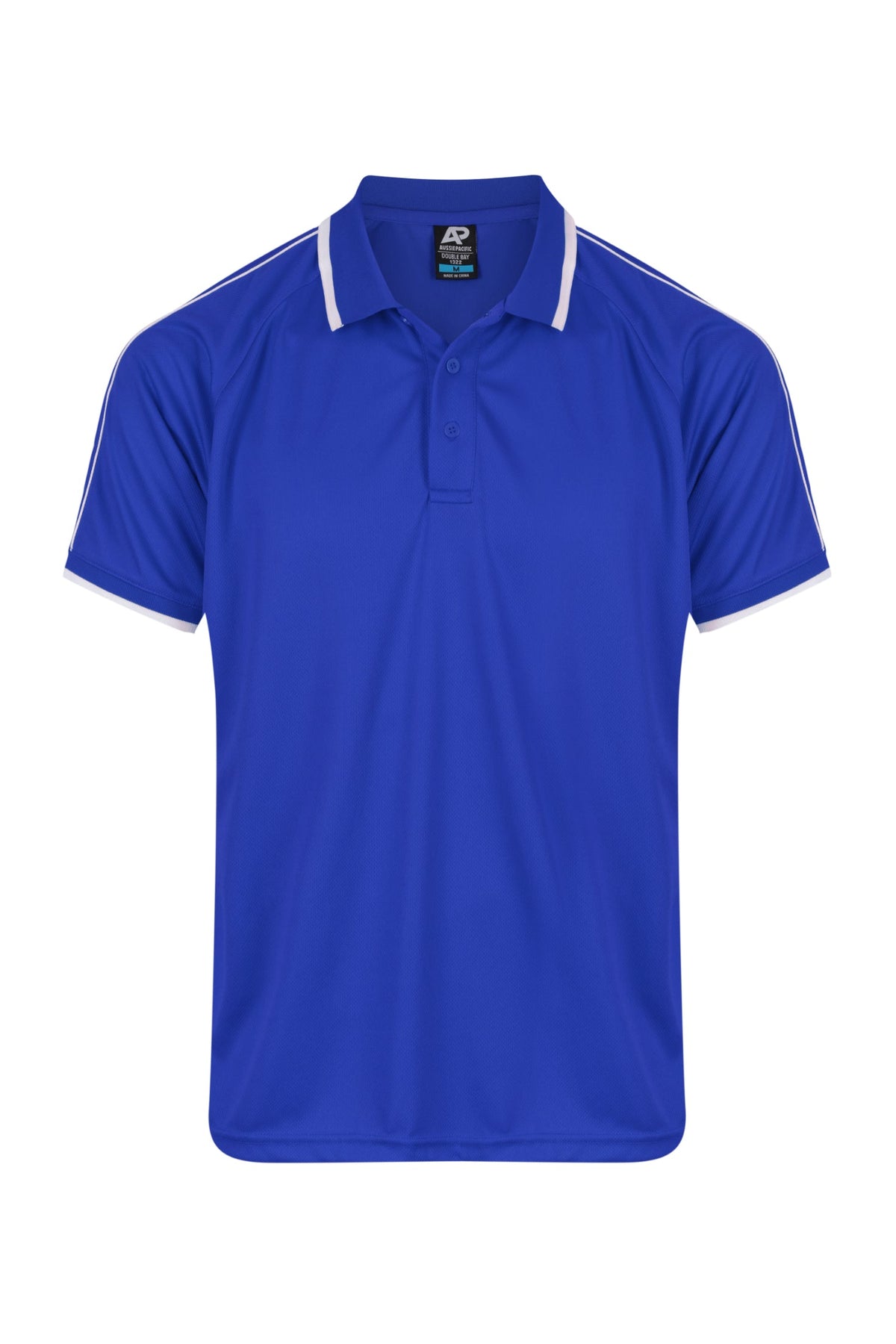 ROYAL/WHITE - Double Bay Mens Polos