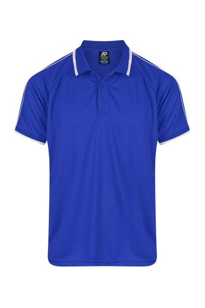 ROYAL/WHITE - Double Bay Mens Polos