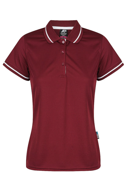 MAROON/WHITE - Cottesloe Lady Polos