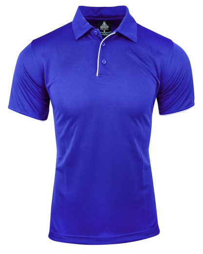 ROYAL/WHITE - Yarra Mens Polos