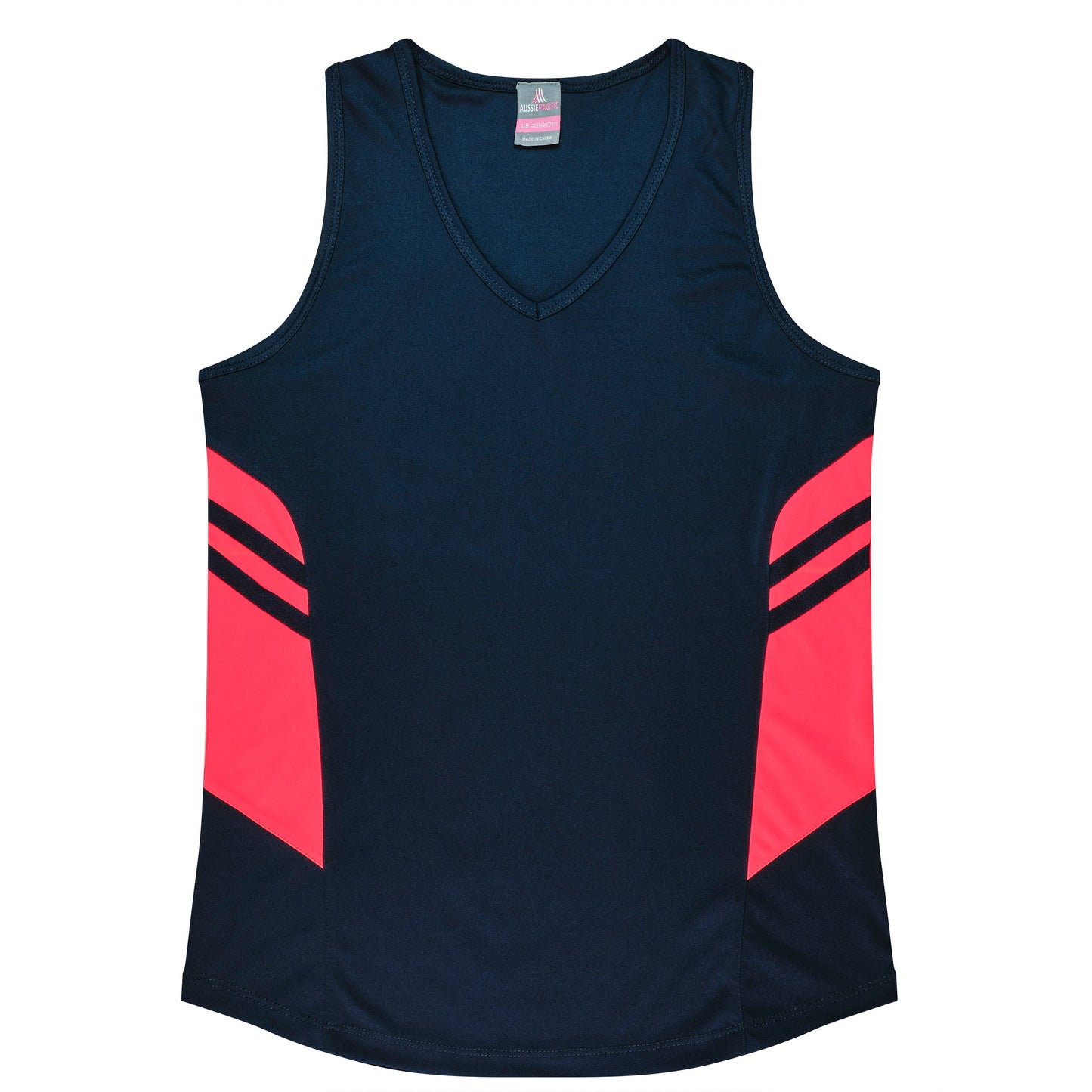 NAVY/NEON PINK - Tasman Lady Singlets
