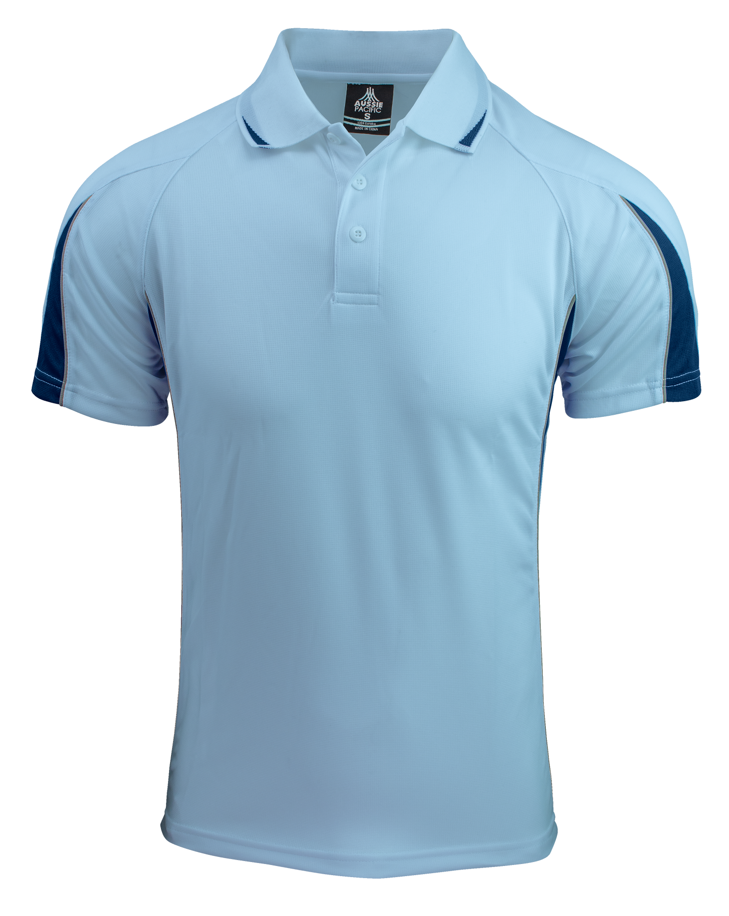 SKY/NAVY - Eureka Mens Polos