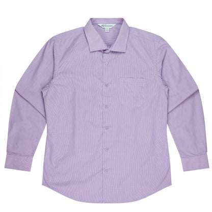 MAUVE - Grange Mens Shirt Long Sleeve