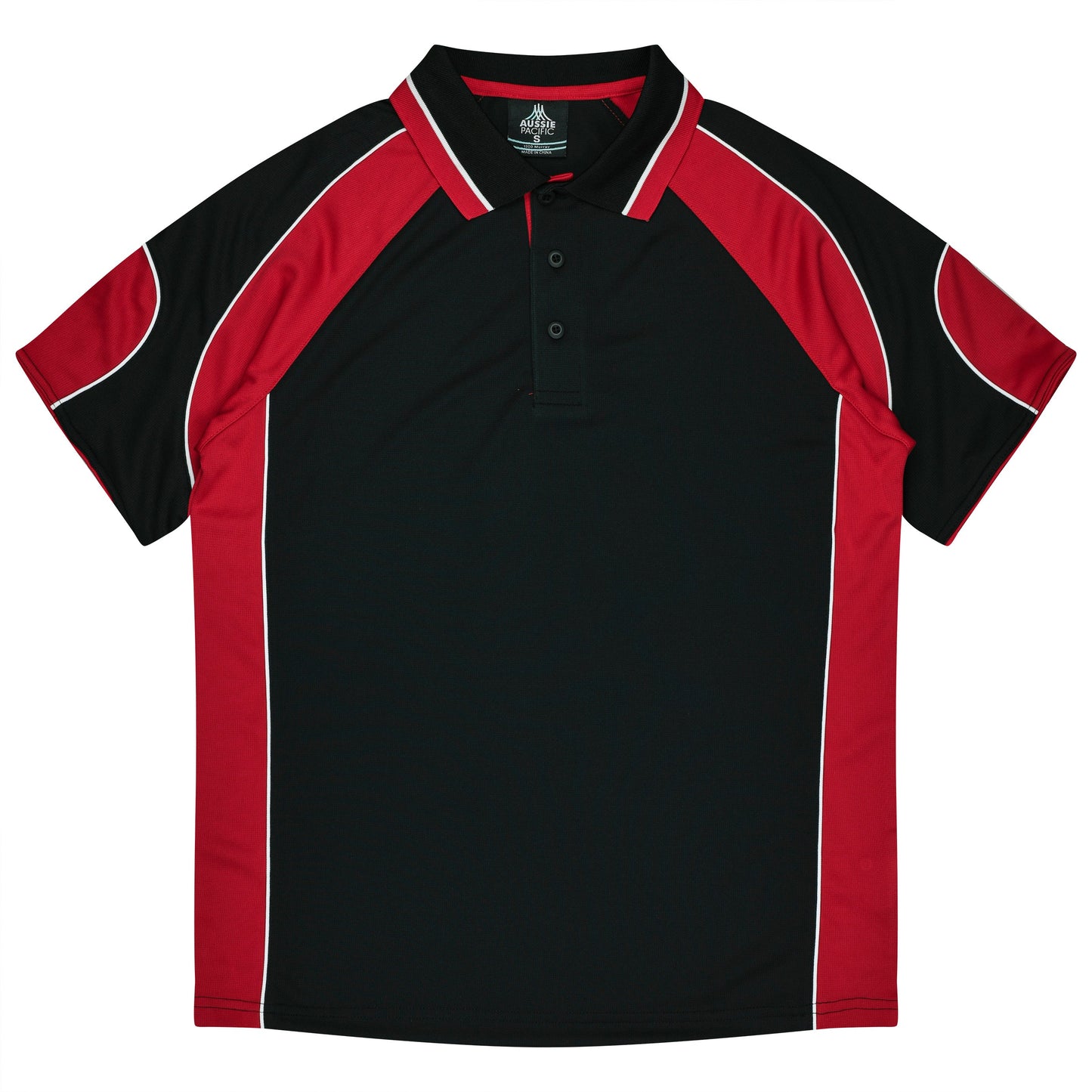 BLACK/RED - Murray Kids Polos